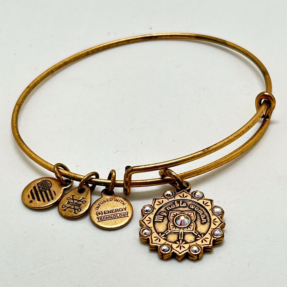 Alex And Ani, My Noble Woman, Maid Of Honor Adjustable Bracelet, Crystals, 2017
